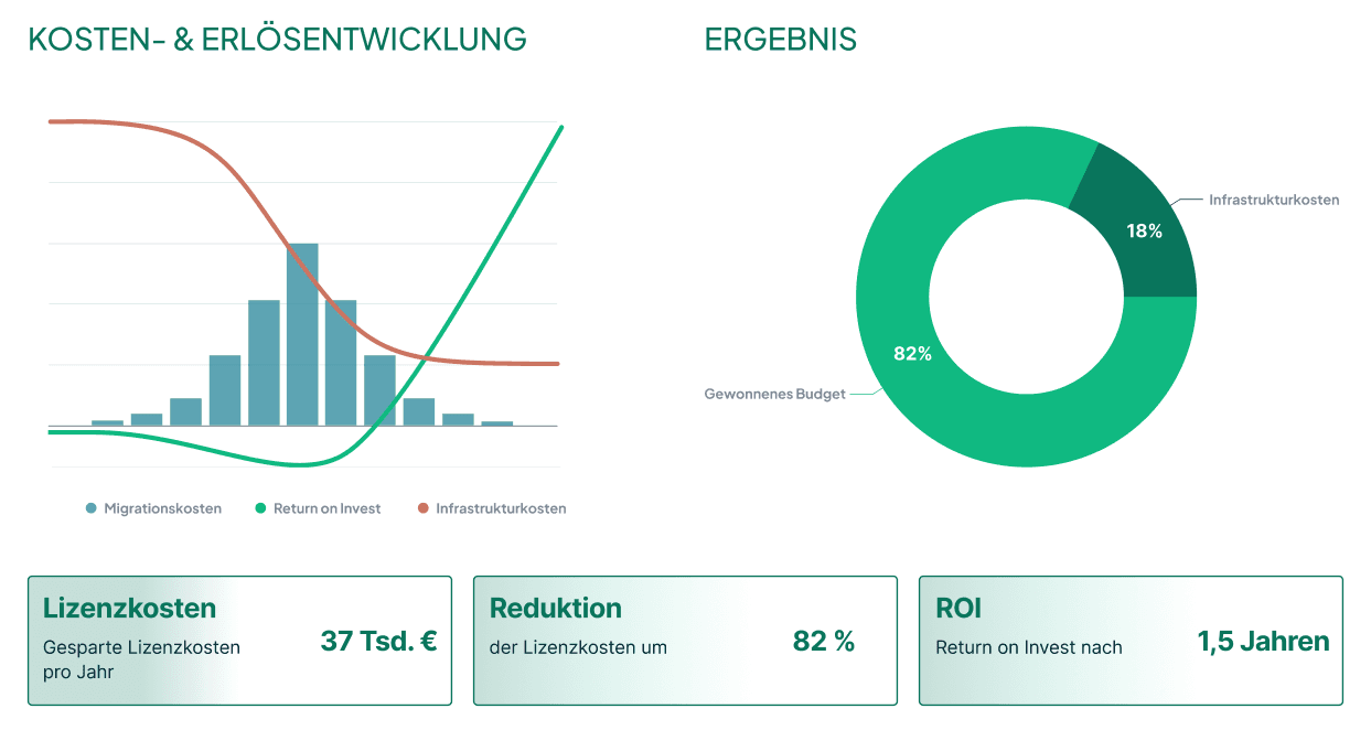 Kostenentwicklung in voller Größe